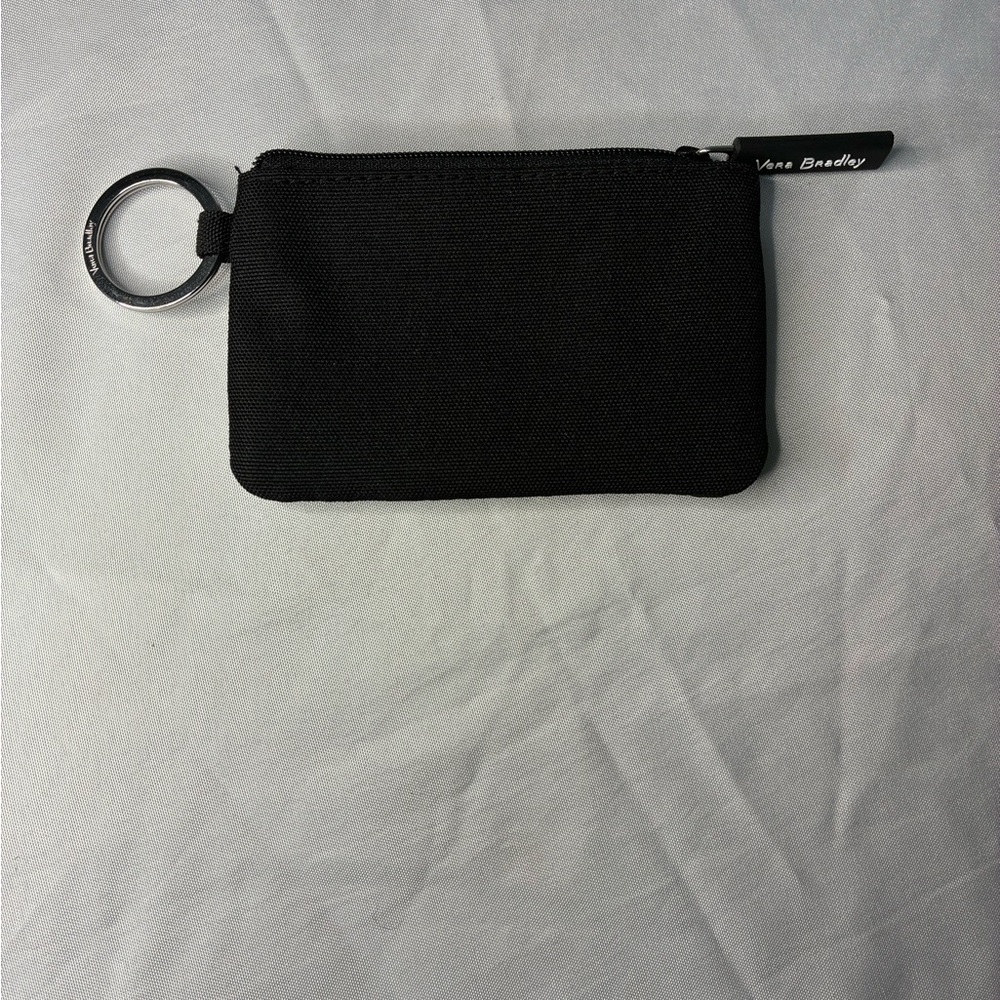 Vera Bradley Black Keychain ID Holder - Picture 2 of 7
